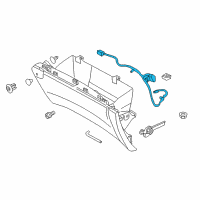 OEM 2022 Ford Edge Glove Box Lamp Diagram - FT4Z-14413-B