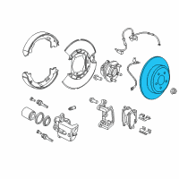 OEM 2019 Dodge Charger Rear Brake Rotor Diagram - 2AMV9209AG