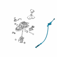 OEM 2019 Kia Stinger Automatic Transmission Lever Shift Control Cable Diagram - 46790J5100