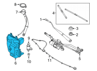 OEM 2022 BMW M235i xDrive Gran Coupe WASHER FLUID RESERVOIR Diagram - 61-66-9-879-310