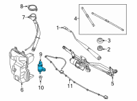OEM 2022 BMW 330i Washer Pump Diagram - 67-12-7-298-309