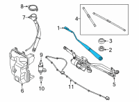 OEM 2020 BMW 228i xDrive Gran Coupe WIPER ARM, DRIVER'S SIDE Diagram - 61-61-7-453-958