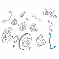 OEM 2019 BMW 530i Rear Abs Wheel Speed Sensor Diagram - 34-52-6-775-866