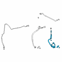 OEM Ford Fiesta Hose & Tube Assembly Diagram - BE8Z-19972-A