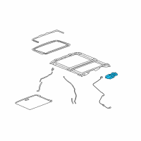 OEM 2009 Buick Lucerne Actuator Asm-Sun Roof Diagram - 10369989