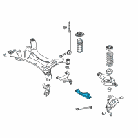 OEM Nissan Murano Link Complete-Rear Suspension Lower, Front Diagram - 551A1-JP00A