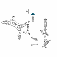 OEM 2014 Nissan Murano INSULATOR Assembly-Shock ABSORBER Mounting Diagram - 55320-1AA0A