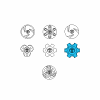 OEM Center Cap Diagram - 42603-AF030