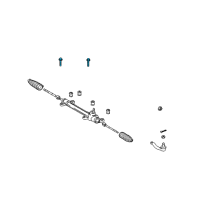 OEM 2013 Toyota Corolla Gear Assembly Mount Bolt Diagram - 90119-A0292