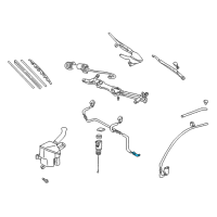 OEM Toyota Washer Hose Joint Diagram - 85375-16160