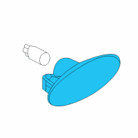 OEM 2011 Nissan Leaf Lamp Assy-Side Flasher Diagram - 26160-8990A