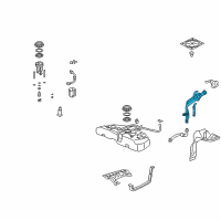 OEM 2011 Acura TSX Pipe, Fuel Filler Diagram - 17660-TL7-A01