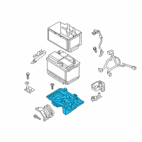 OEM 2017 Hyundai Tucson Tray Assembly-Battery Diagram - 37150-D3000