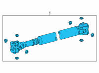 OEM 2013 Toyota Tundra Drive Shaft Assembly Diagram - 37140-0C072