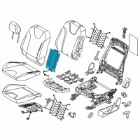 OEM 2014 Ford Focus Seat Back Heater Diagram - CM5Z-14D696-C