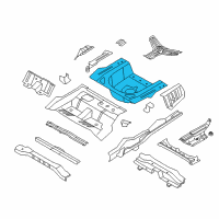 OEM 2011 Hyundai Sonata Panel Assembly-Rear Floor, Rear Diagram - 65513-4R000