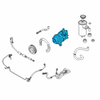 OEM 2010 BMW X5 Power Steering Pump Diagram - 32-41-6-796-455