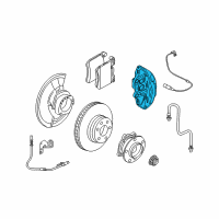 OEM 2013 BMW X5 Disc Brake Caliper Front Left Diagram - 34-11-7-847-241