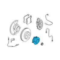 OEM 2013 BMW X5 Wheel Hub With Bearing, Front Diagram - 31-22-6-882-265