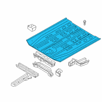 OEM Nissan Quest Floor Front Diagram - 74300-2Z330