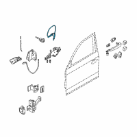 OEM 2009 BMW 328i Bowden.Cable, Outside Door Handle Front Diagram - 51-21-7-119-603