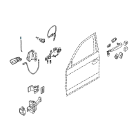OEM 2008 BMW 328i Operating Rod, Door Front Left Diagram - 51-21-7-119-599