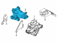 OEM Jeep Grand Cherokee L Bracket-Engine Mount Diagram - 68375851AA