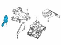 OEM 2021 Jeep Grand Cherokee L Bracket-Differential Diagram - 68408757AA