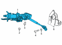 OEM Honda Civic COLUMN, STEERING Diagram - 53200-T20-A13