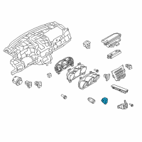 OEM 2016 Lincoln MKS In-Car Temperature Sensor Diagram - EG1Z-19E616-A