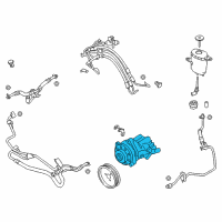 OEM 2011 BMW 550i Power Steering Pump Diagram - 32-41-4-076-320