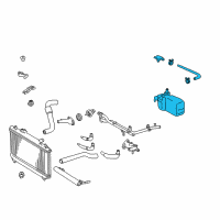 OEM 1998 Toyota Camry Reservoir Assembly Diagram - 16470-74360