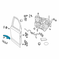 OEM Dodge Journey Handle-Exterior Door Diagram - 1RH64LAUAG