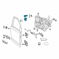 OEM 2015 Chrysler 300 Cylinder-Door Lock Diagram - 68085684AA