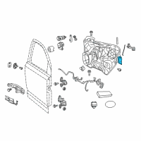 OEM 2013 Dodge Journey Front Door Latch Diagram - 4589919AD