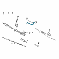 OEM 2000 Toyota Celica Pressure Tube Diagram - 44419-20370