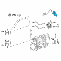 OEM 2018 Dodge Challenger Handle-Front Door Exterior Diagram - 1MZ84JSCAJ