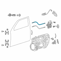 OEM 2021 Dodge Charger Cable-Inside Handle To Latch Diagram - 68103788AA