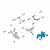 OEM Hyundai Veloster N Carrier Assembly-Rear Axle, LH Diagram - 52710-K9000