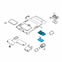 OEM 2014 Nissan Rogue Select Lamp Assembly-Room Diagram - 26410-CC20D
