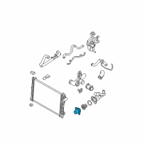 OEM Ford Fusion Water Inlet Diagram - YL8Z-8K528-AE