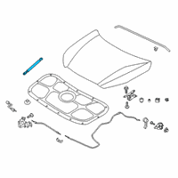 OEM Hyundai Palisade Lifter-Hood Diagram - 81161-S8000