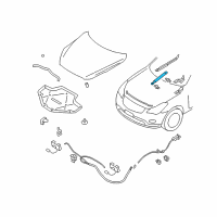 OEM 2017 Infiniti QX50 Stay Assy-Hood Diagram - 65470-1BA0A