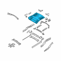 OEM Chrysler Pacifica Pan-Rear Floor Diagram - 5054386AC