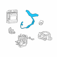 OEM Ram Sensor-Seat Belt Reminder Diagram - 68088821AC