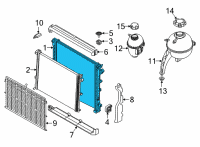 OEM 2021 BMW X5 RADIATOR Diagram - 17-11-5-A06-FE3