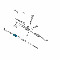 OEM Hyundai Bellows-Steering Gear Box Diagram - 57728-17000