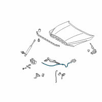 OEM 2012 Toyota Tundra Release Cable Diagram - 53630-0C020