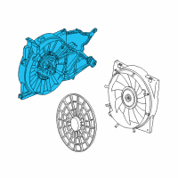 OEM 2000 Saturn LW1 Fan Module Diagram - 15867599