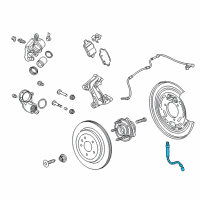 OEM 2017 Cadillac CT6 Brake Hose Diagram - 84235277